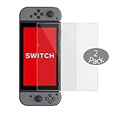 Nintendo Switch Cristal Templado [2 Unidades] ToBest Nintendo Switch Protector de Pantallacon [9H Dureza][3D Touch Compatibles][Garantía de por Vida]
