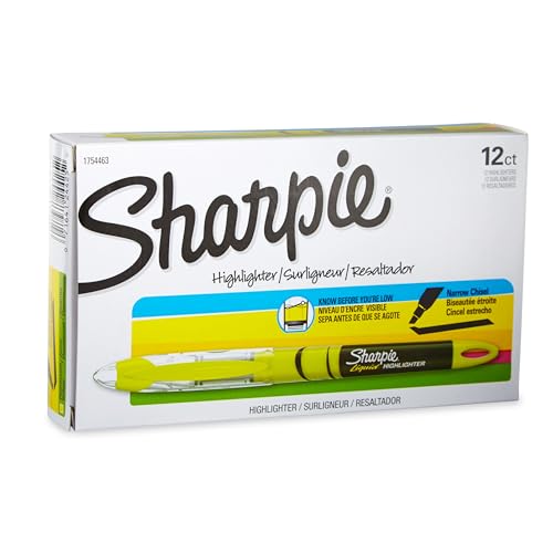 Sharpie Liquid Highlighters, Chisel Tip, Yellow, 12 Count by Sharpie - Used condition - CA$22.64