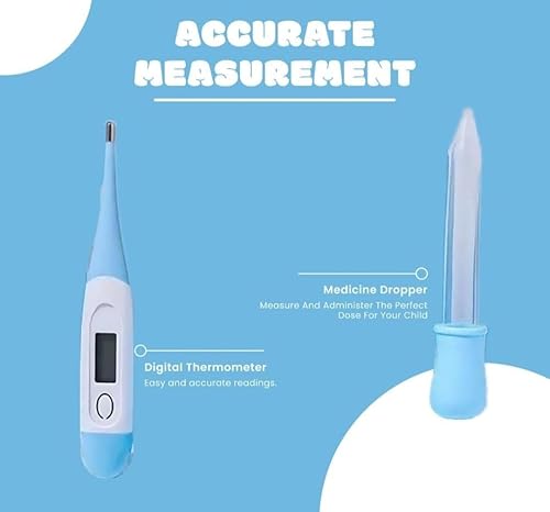 Miniatura 4 de Kit de cuidado de la salud de 10 piezas para recién nacidos y niños pequeños (azul) ideal para viajes y uso doméstico
