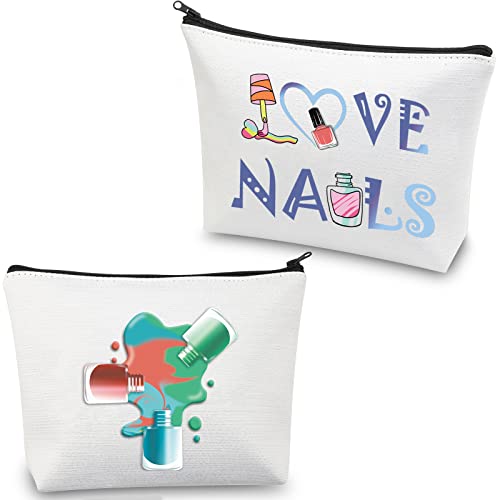 Trousse de maquillage Nail Tech - Cadeau pour technicien des ongles - Cadeau pour manucure - Cadeau pour amateur d'ongles, Trousse de maquillage Nail Tech, nouveau Cover