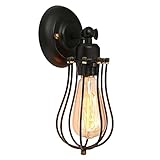 Apliques de Pared Vintage, para la Salon Cocina Desván Restaurante Cafe (Bombillas No Incluidas)