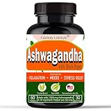 Ashwagandha Tablets 1300mg Made with Organic Ashwagandha Extract Root Powder & Black Pepper Extract