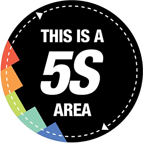 This is a 5S Area Sign Sticker, PVC Waterproof Sticker