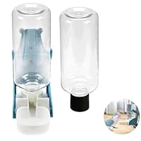 Rynvarl wasserspender Vogel - Wasserflasche*2, je 500 ml, trinkflasche meerschweinchen, für Wellensittiche, Papageien, Kanarienvögel, Nagetiere reinigen, auslaufsicher