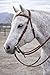 CHALLENGER Horse Western Full-Grain Leather Braided Horse Headstall Bridle w/Reins 78J03