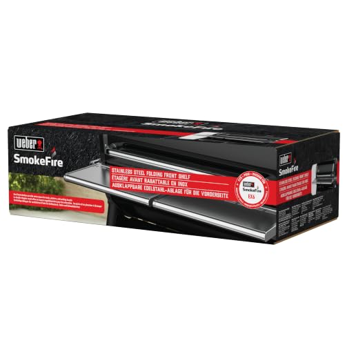Plan de travail frontal pour barbecue Smokefire EX6 GBS WEBER Etagère en acier inoxydable 2250 cm2 Métal - vue 10