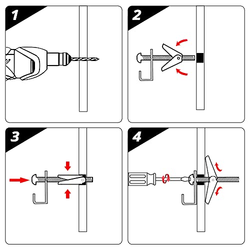 Hasware F-TB Toggle Bolt Zinc Plated Steel And Wing Nut thumb #4