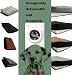 Lealchum Haustier-Autositz für große Hunde, weicher Stoff, Haustier-Reisebett-Füllung, Memory-Schaum, Zwei Sicherheitsleinen zum Anklippen, Autositz für Hunde (Black/Red, Large)