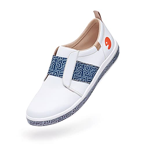 UIN Men's Fashion Sneakers Lightweight Walking Casual Loafers Slip Ons Art Painted Athletic Travel Skate Shoes Cordoba Modern Art 6