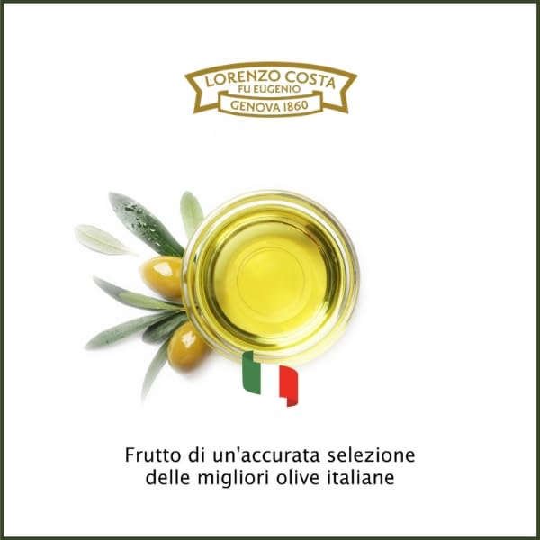 LORENZO COSTA FU EUGENIO Olio Extravergine di oliva 100% italiano | Latta 3L | Olio di oliva extravergine italiano filtrato | Estratto a freddo