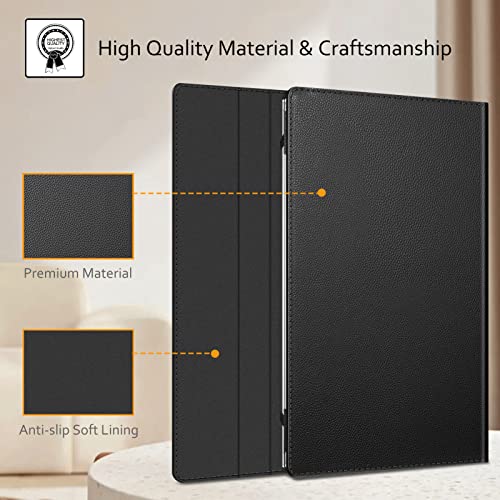 Fintie Schutzhülle für HP Pavilion 15-EGxxx 15t-eg00 / HP Pavilion 15-EHxxx 15z-eh00 Serie, aus hochwertigem PU-Leder, Schwarz – Ansicht 3