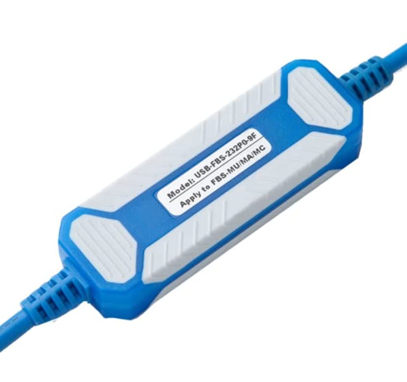 USB-FBS-232PO-9F for FBS B1Z Series PLC Programming Cable Download Cable Gold Plated Version (Blue)