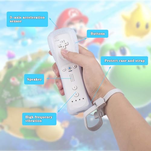 TechKen Wii Controller Remote mit Nunchuck Wireless Gaming-Lösung