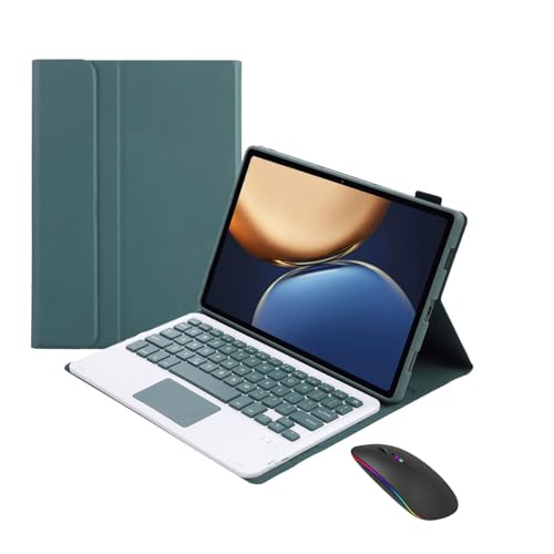 Clavier et Souris pour Xiaomi Pad 7 et 7 Pro 11,2 Pouces 2025 Étui Magnétique Vert