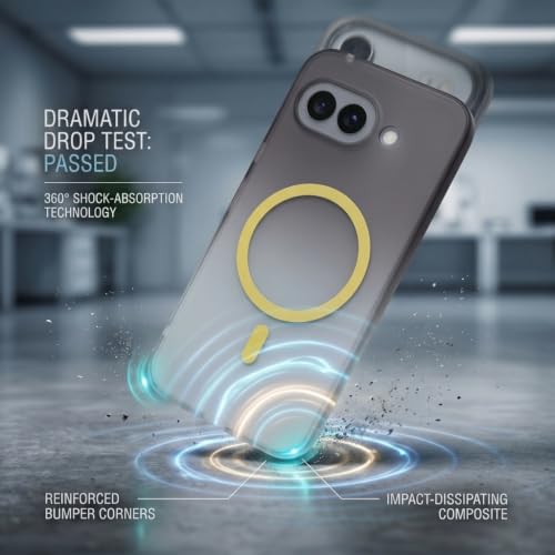 Image of amazon basics Paper Luxury Thin Case Cover for Google Pixel 9A | Matte Finish | Gradient Case, Shaded Color | Compatible with magsafe | (Blue White, Google Pixel 9A)