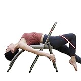 XWJJ Yoga Stuhl Iyengar Yoga Stuhl Stellungen Assistance Klappbar Multifunktions Iyengar-Hilfsstuhl,Für Professionelles Yoga Gebrauch Für Blut-Zirkulation/Fördert Den Schlaf,A