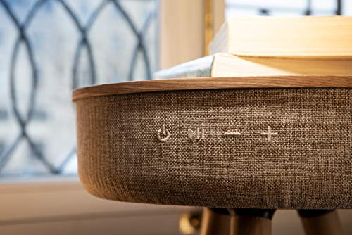 Table basse Victrola Bluetooth grise en bois : meuble son connecté - 5