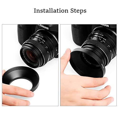 Juego de accesorios para cámara Nikon NIKKOR Z de 85 mm f/1.2 S con cámara Nikon Z7, Z7 II, incluye parasol de metal de gran angular, filtro UV, tapa de lente, bolígrafo de limpieza - imagen 2