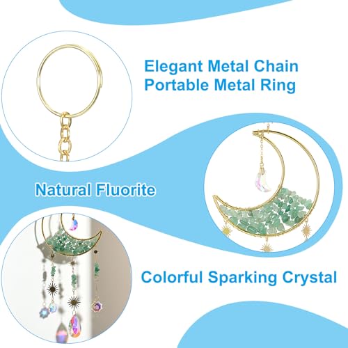 Cristal soleil attrape-soleil suspendu line aventurine pour terrasse