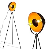 B·LED BARCELONA LED - Lámpara de pie vintage con trípode Galilen + Bombilla RGBW + CCT WiFi - 9W