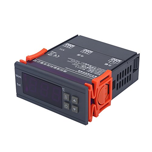 Digitaler Temperaturregler, Mini Digitaler Temperaturregler-Thermostat mit Sensor -50~110 ℃, 220V 10A LCD-Display-Thermostat für Kühlschränke