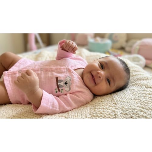 Image of ZAMB-BO 100% Muslin Cotton Baby Jabla Pack of 3 | Front Open Newborn Shirt | Soft Breathable Clothes for Infant Boys & Girls