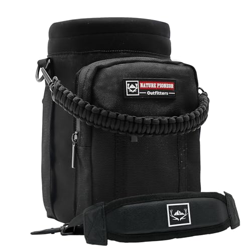 Image of NATURE PIONEOR Neoprene Insulated Water Bottle Holder with Shoulder Strap for Half Gallon 64OZ / One Gallon 128OZ Sports Water Jugs Bottles, Carrier /Pouch Sleeve for Outdoor Camping, Hiking, Fishing