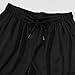 Men Mesh Basketball Shorts, Breathable Athletic Short with Pockets, Quick Dry Training Bermudas for Gym and Running Black