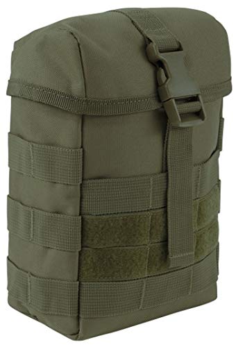 Brandit Molle Pouch Bolsillo pequeño, Olive-Fire, Talla única Unisex Adulto