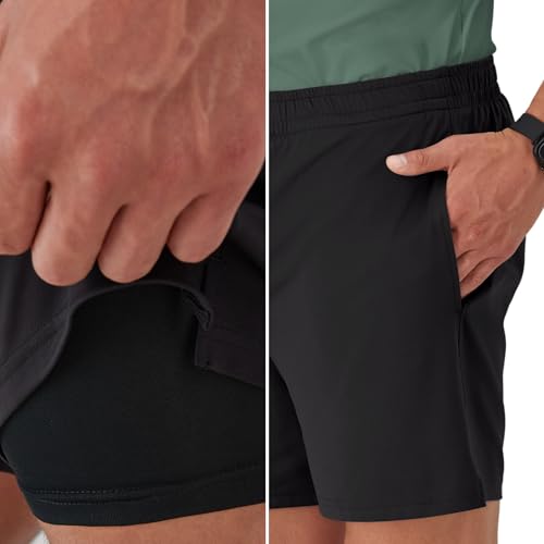 Hanes Men's Moves Workout Boxer Brief Liner & Total Support Pouch, Moisture-Wicking Shorts, 7” Inseam4