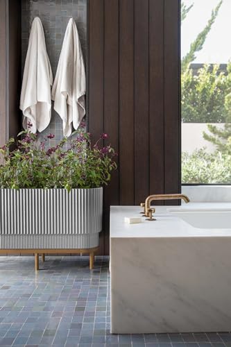 Image of Veradek Demi Series Raised Long Planter - Wide Planter with Stand