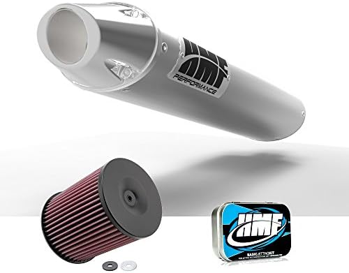 HMF Yamaha YFZ 450 2004-2009 Brushed/Polished Slip On Exhaust Muffler + JET + KN