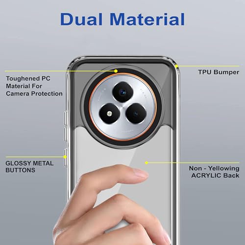 Image of Zapcase Back Case Cover for Realme Narzo 80 Pro 5G | Compatible for Realme Narzo 80 Pro 5G Back Cover | Case Cover with Camera Protection | (TPU + PC | Translucent Black)