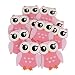 Homeford Firefly Imports Wooden Animal Cutouts, Baby Favors, 5-Inch, 10-Pack, Pink Owl,