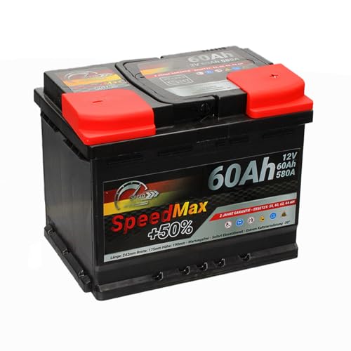 BATTERIA AUTO SPEED MAX L2 60Ah 580A EN 12V POLO POSITIVO DESTRA