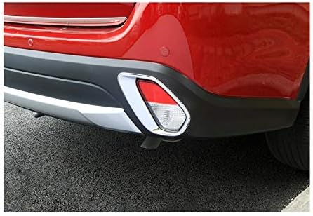 2Pcs ABS Chrome Car Rear Fog Light Lamp Cover Trim Decorate Cover for Mitsubishi Outlander 2016 2017 2018 2019 2020 2021