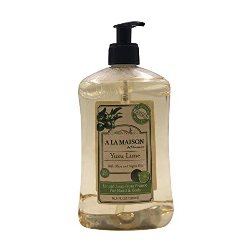 A La Maison French Liquid Soap, Yuzu Lime, Clear, M, 16.9 Fl Oz