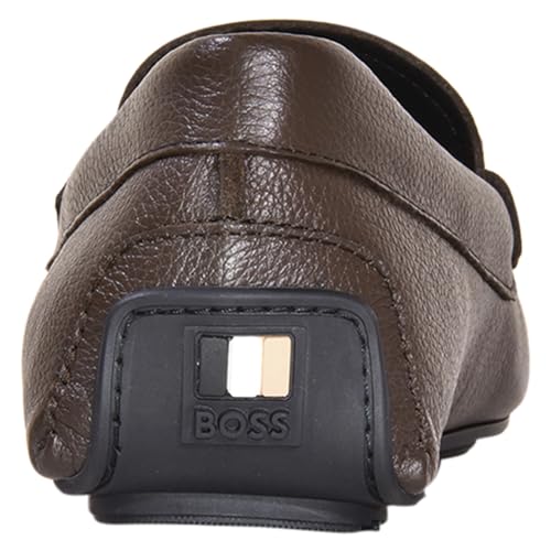 BOSS Men's Noel Grain Leather Tonal Loafer Shoe4
