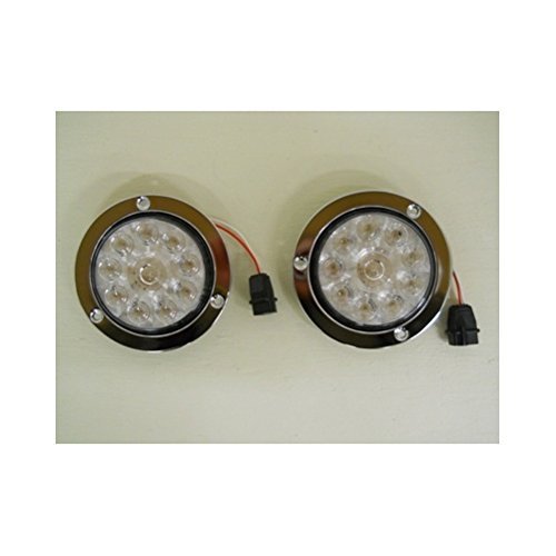 Kit luz marcha atrás LED redondo 4" blanco claro