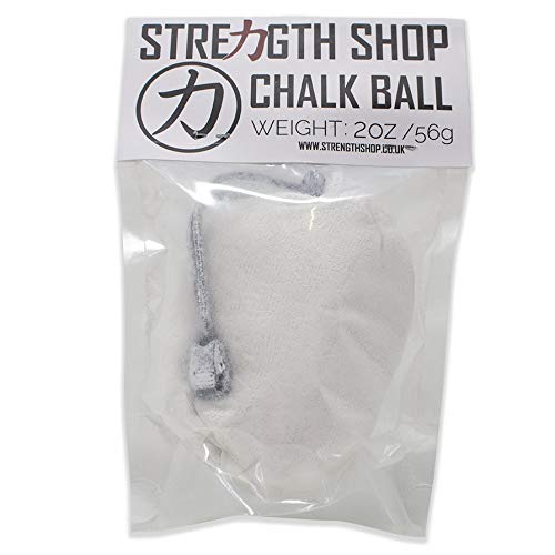 Strength Shop Chalk Ball (56g 2oz) with Fabric Pouch, white - Image 2