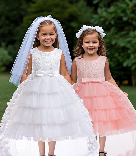 VORLITS Flower Dress Elegant Party Gowns Sleeveless Tutu Tulle High Low Pageant Dress Wedding Party2