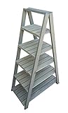 [page_title]-RM Design Regal Holz Leiterregal Klappregal für Ihre Pflanzen und Dekoration 5 Ebenen 115 cm Hoch