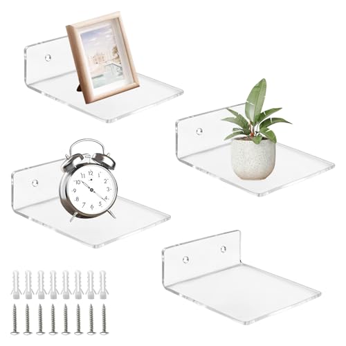 Molirex 4 Piezas Estanteria Pared Pequeño