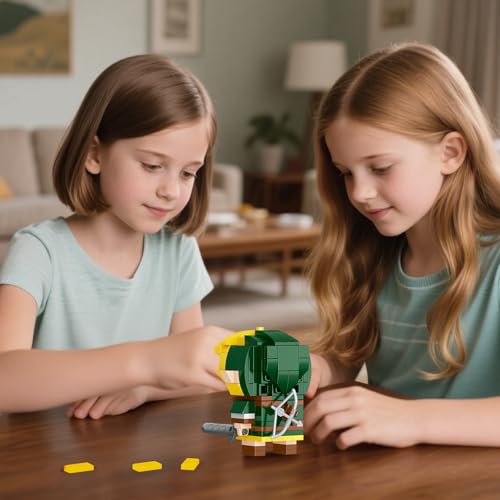 Image of TOY PLAYER BOTW Link Figure Building Set, Link Action Figures with Master Sword and Ganondorf, Birthday Party Decorations Supplies, Gifts for 14+ Fans &Adults (200+ Pieces)
