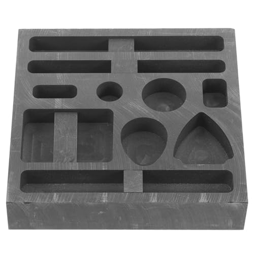 Operitacx 10 Holes Ingot Molds for Casting Metal, Graphite Mold Smelting Molds, Metal Casting Molds for Gold Silver Metal Melting Casting