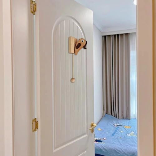 Timbre de puerta creativo con forma de pájaro carpintero para un hogar acogedor 3