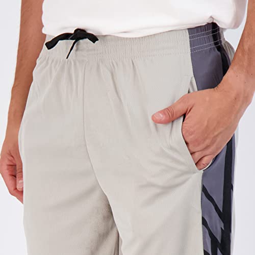 Men's Mesh Active Wear Athletic Basketball Essentials Performance Gym Soccer Running Summer Fitness Quick Dry Wicking Workout Clothes Sport Shorts - Set 2-5 Pack, L #TOP2