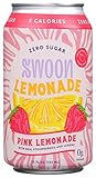 Swoon Pink Lemonade, Zero Sugar, Low Calories, Vegan Friendly, Kosher, Gluten Free & Non-GMO, 12 Fluid Ounce (Pack of 12)
