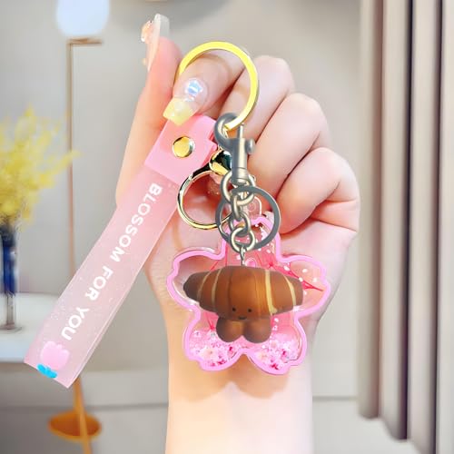 hxusin Bread Keychain Charm - Stylish Bag & Purse Charms for Handbags,Fashionable Pendant Keychain Accessories for Women (Smile) — view 6