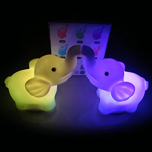Huayang 2015 Wedding Party Decor Elephant Shape Color Changing Led Lamp Night Light Nice Gift #TOP2